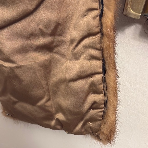 Vintage Gimbel Brothers Brown Fur Jacket Sz M - Picture 5 of 10
